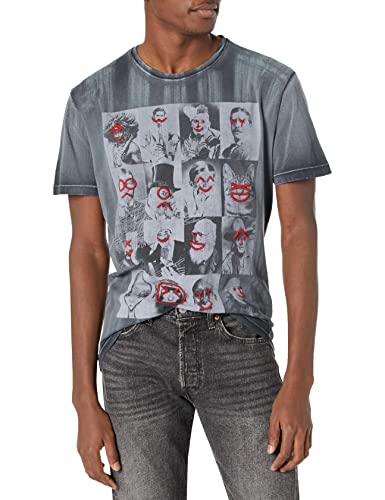 Desigual Koszulka męska z dzianiny z krótkim rękawem, Czarny, XL
