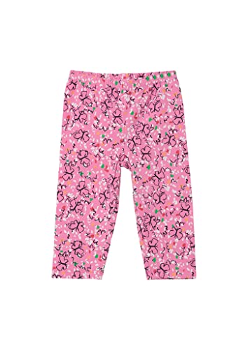 s.Oliver Leggins Mit Allover Print Legginsy Capri z pełnym nadrukiem Dziewczęce, Różowy, 116