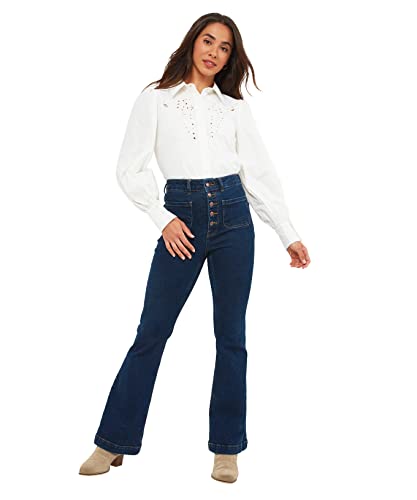 Joe Browns Damska klasyczna bluzka w stylu retro, kremowa, 18, kremowy, 44