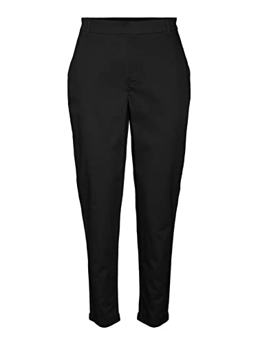 VERO MODA Vmmayra Mr Tapered Cotton Pant spodnie damskie, czarny, (M) W / 32L