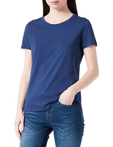 BOSS Casualowy t-shirt damski C_Esogo, niebieski, L