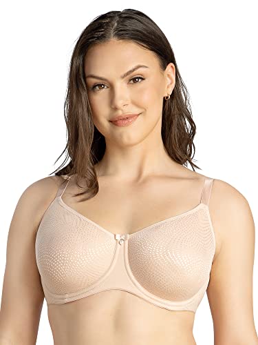 Parfait Pearl P60921 damski nieusztywniany bezszwowy biustonosz minimalizujący pełny biust-Cameo Rose-40GG, Cameo Rose, 90K