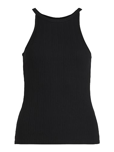 Vila Damska koszulka Viathalia New Strap NOOS Top, czarna, XL