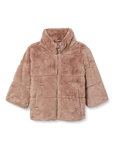 NAME IT Kurtka dla dziewczynek Nmfmosa Fake Fur Jacket Pb, czarny, 134 cm