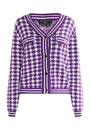 nascita Damski kardigan 11025258-NA03, ciemnofioletowy, XL/XXL, ciemnoliliowy, XL-XXL