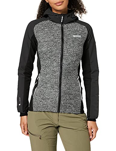 Regatta Damska kurtka Garn Ii, Popiół/czarny, 38 PL