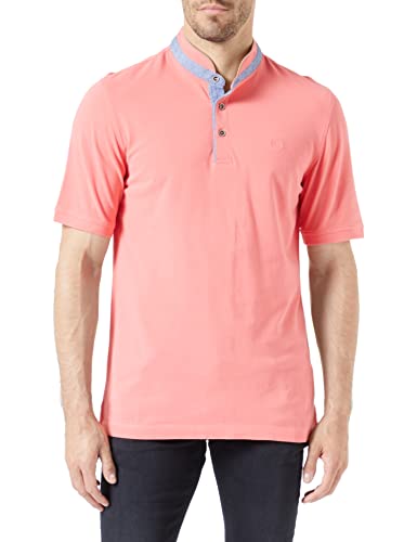 bugatti Męska koszula polo, 8150-35003, koralle-940, regularna, Koralle-940, S