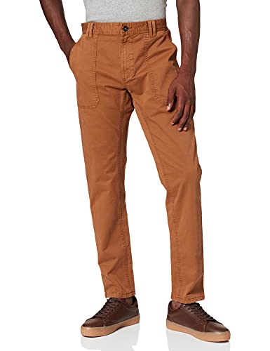 camel active Spodnie męskie, Żółty/Ciemny Brązowy, 34W / 34L