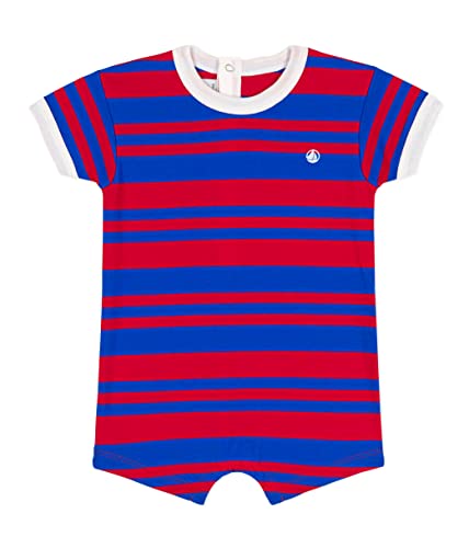 Petit Bateau A0740 szorty dresowe, Biały Perse/Czerwony Peps, 24 Miesięcy Dziecko, Biały Zagubiony/Czerwony Peps, 24 miesięcy