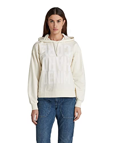 G-STAR RAW Damski sweter Hcd Loose HDD Sw, Biały (Papirus D136-d113), S