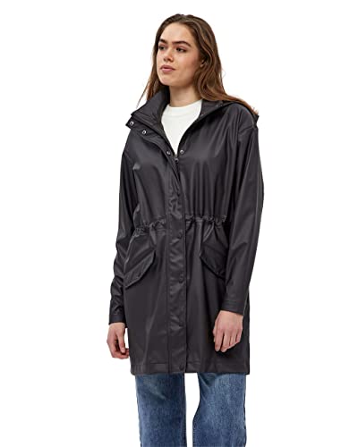 Peppercorn Damski płaszcz przeciwdeszczowy Cane Raincoat, czarny, XXL