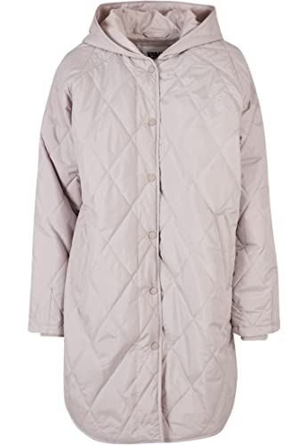 Urban Classics Damski płaszcz z kapturem oversize Diament, Ciepły szary, XXL