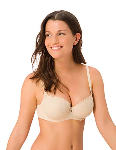 Bestform Damski biustonosz mandalajowy, CIELISTY, 90B