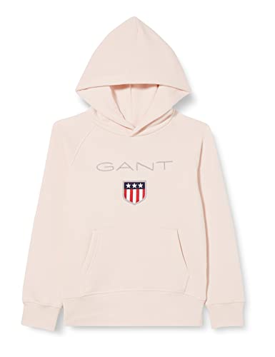 GANT Chłopięca bluza z kapturem Shield, Silver Peony, 176