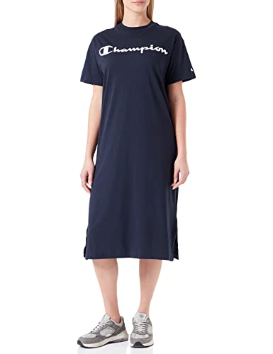 Champion Damska Legacy American Classics duże logo ponadwymiarowa sukienka, granatowa, M