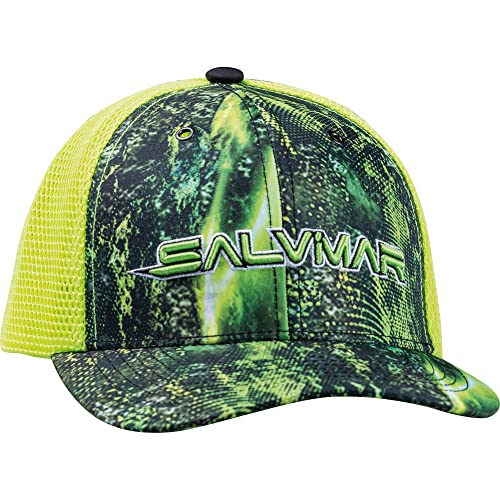 SALVIMAR Daszek Czapka Baseball Unisex-Dorosły, Kwaśny zielony/krypto, rozmiar uniwersalny