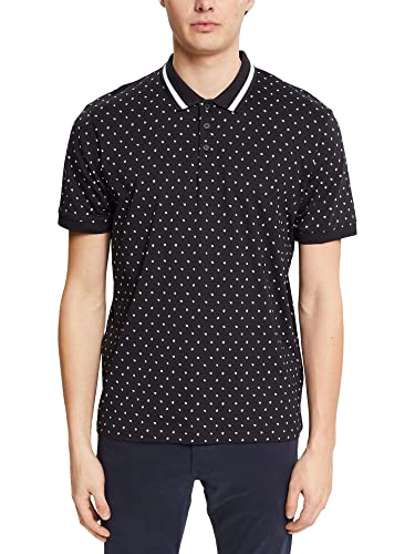 ESPRIT Męska koszula polo, 122EE2K301, 004/BLACK 4, XL
