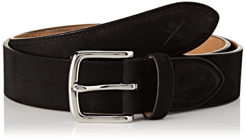 Hackett London Męski pasek Pull Cont Sti Fe, czarny, 38