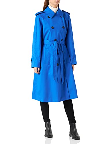 Tommy Hilfiger Damskie płaszcze tkane z mieszanki bawełny Db Trench, Elektryczny niebieski, 64
