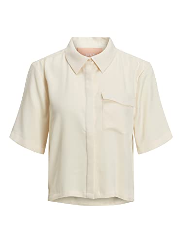 JACK & JONES Jjxx Jxlark Satin Ss Shirt Sn bluza damska, seedpearl, L