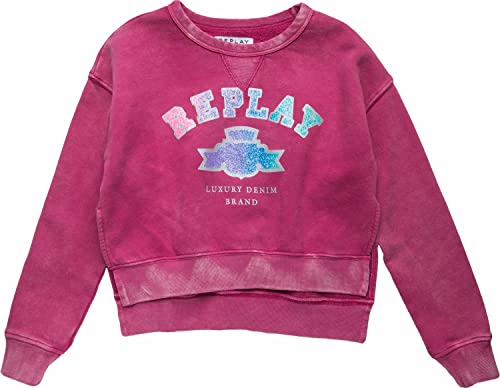 REPLAY Bluza chłopięca SG2106, 362 cyklamen, 12 A, 362 cyklamen, 12 lat