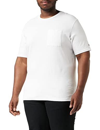 Champion Męski T-shirt American Classics Pocket S/S, biały, XS