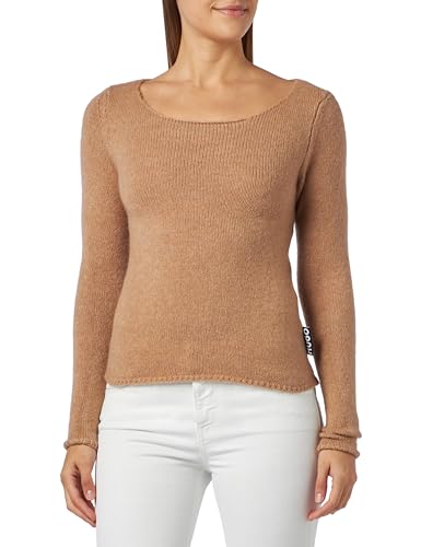 HUGO Shakilyn Knitted sweter damski, Open Brown246, M