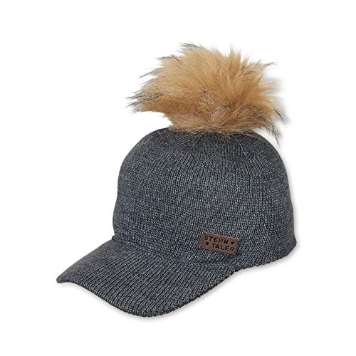 Sterntaler Czapka dla dziewczynek, Szary (Anthrazit Mélange 592), Talla Única (talla del fabricante: 51/53)