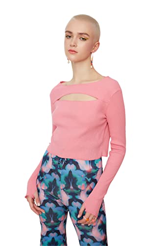 Trendyol Damska bluza w kolorze różowym, rozmiar S (DE)