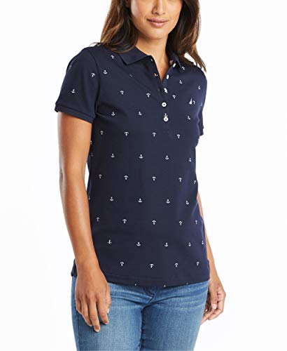 Nautica Damska koszulka polo Anchor Short Sleeve Breathable Stretch Cotton Polo Shirt