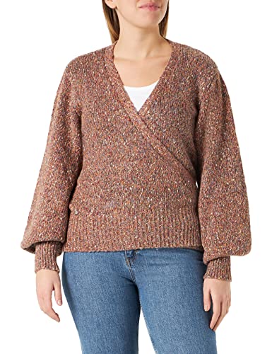 Cream Kiaracr Knit Wrap Blouse damska kurtka z dzianiny, brązowy, XL