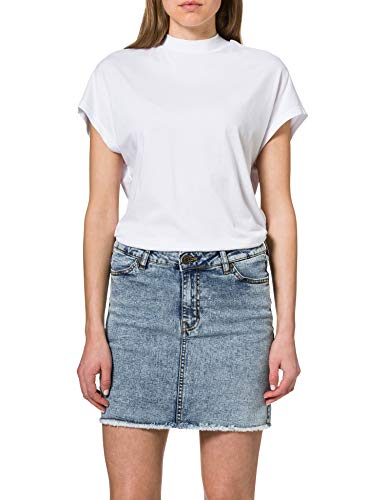 Urban Classics Damska spódnica jeansowa, Light Skyblue Acid Washed, M