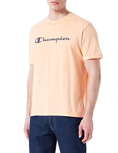 Champion Koszulka męska Legacy Old School Logo S/S, pomarańczowy, S
