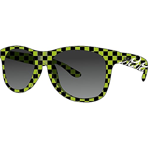 Vans Unisex dziecięce okulary przeciwsłoneczne Spicoli Bendable Shades, czarno-limonkowa zieleń, jeden rozmiar, Czarno-limonkowa zieleń, rozmiar uniwersalny