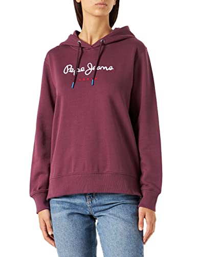 Pepe Jeans Damska bluza z kapturem Calista, 451 sloe, XS