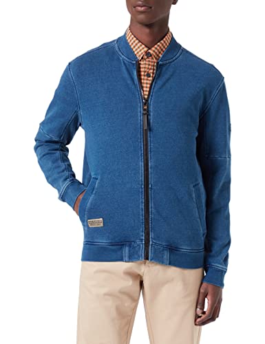 camel active Męska kurtka z dzianiny 409403/1W09, indygo, 6XL, indygo, 6XL