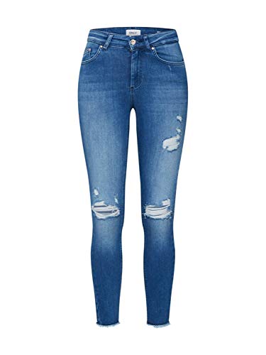 ONLY Dżinsy damskie, niebieski (medium blue denim), M x 28L