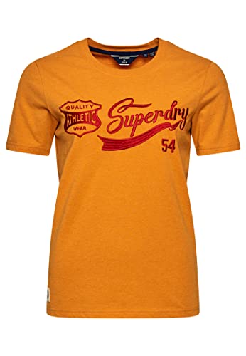 Superdry Damska koszulka vintage Script Style Coll, Thrift Gold Marl, XS