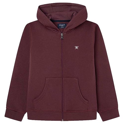 Hackett London Chłopięca bluza z kapturem Hackett Graphic Fz HDY, Czerwony (kasztanowy), 3 Lat
