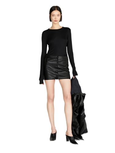 Sisley Koszulka damska, L/S 37HYW100A, Black 100, XS, czarny 100, XS