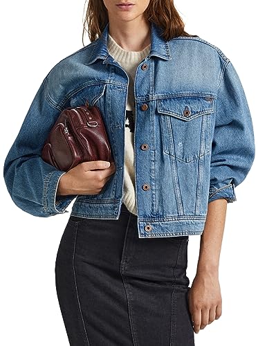 Pepe Jeans Kurtka damska Turner Vintage Oversized, Niebieski (denim), M