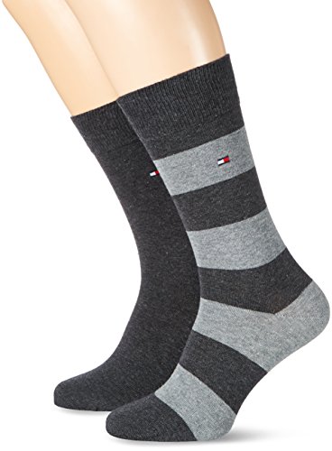 Tommy Hilfiger Skarpety męskie (2 sztuki), Szary antracyt., 43-46 EU