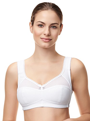 Susa Damski standardowy biustonosz, biały, 100E