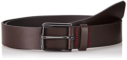 HUGO Męski pasek Gerik_Sz35, ciemny brąz 205, 120, Dark Brown205
