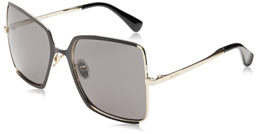 MaxMara WEHO Okulary, Gold, 58/19/140 dla kobiet, Złoty