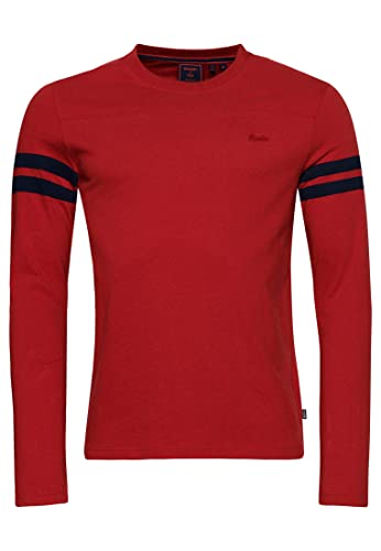Superdry Koszulka męska z długim rękawem, Hike Red Marl, S