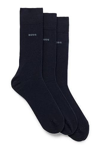 BOSS Męskie skarpety regularne (3 sztuki), Dark Blue401, 47-50 EU