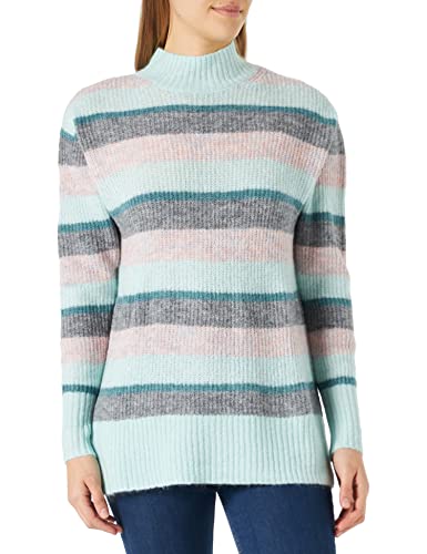 Springfield Damski sweter polo z dżerseju, średni niebieski, M, Średnioniebieski, M