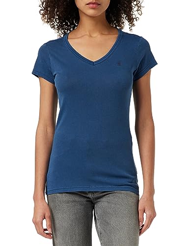 G-STAR RAW Eyben Slim Top Over Dyed damska, Niebieski (Rank Blue Gd D21314-b059-g084), XL