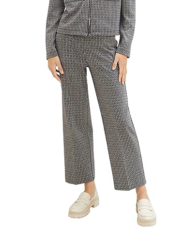 TOM TAILOR Spodnie damskie, 33955 - Small Geo Ck Jacquard 2 kolory, 40W / 28L